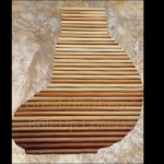 Custom design rollup cover for a cedar hot tub, providing easy access and protection