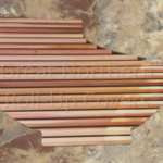 Custom design rollup cover for a cedar hot tub, providing easy access and protection